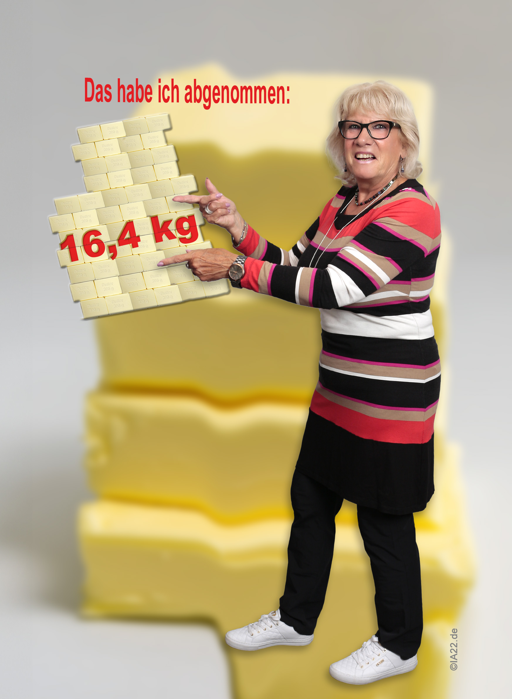 in 6 Monaten: - 16,4 kg, davon 14,6 kg Körperfett
