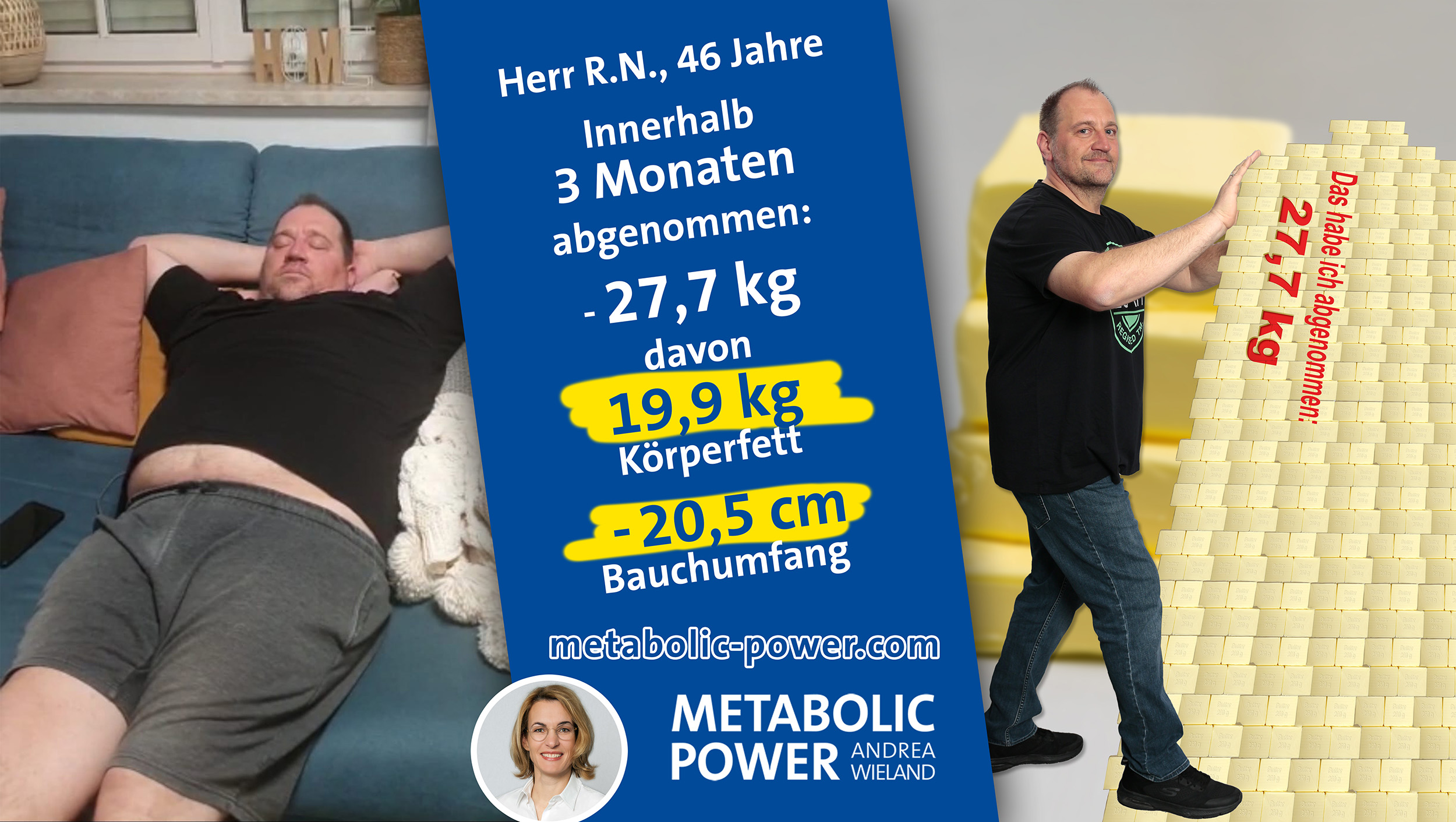 Andrea Wieland Metabolic Power Abnehmen aber sicher - R. N. 27 kg in 3 Monaten abgenommen