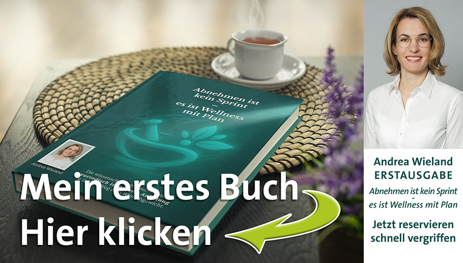 Andrea Wieland erstes Buch: ABNEHMEN IST KEIN SPRINT – ES IST WELLNESS MIT PLAN